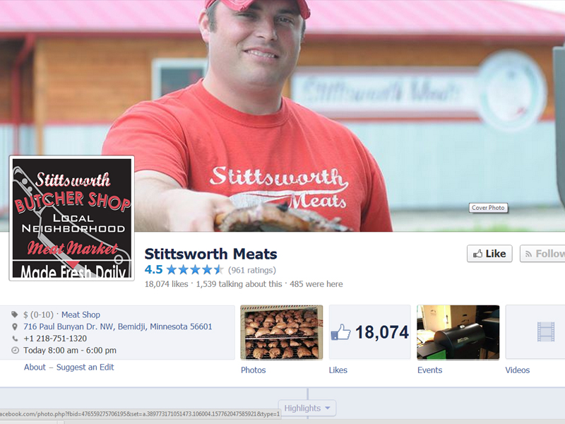 Stittsworth Meat sin Facebookside
